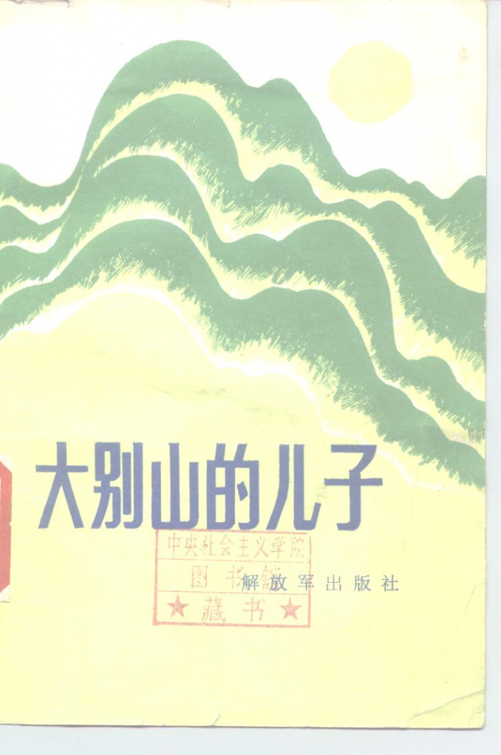 大别山的儿子 封面