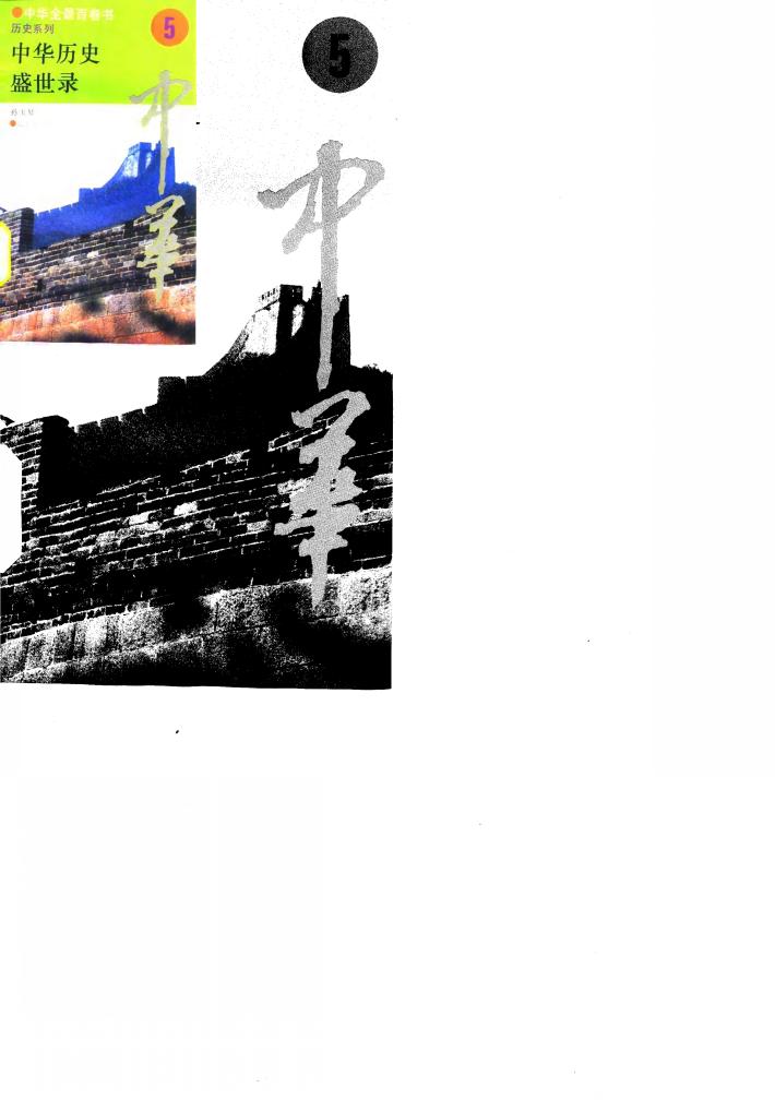 中华全景百卷书-历史系列-中华历史盛世录 5 封面