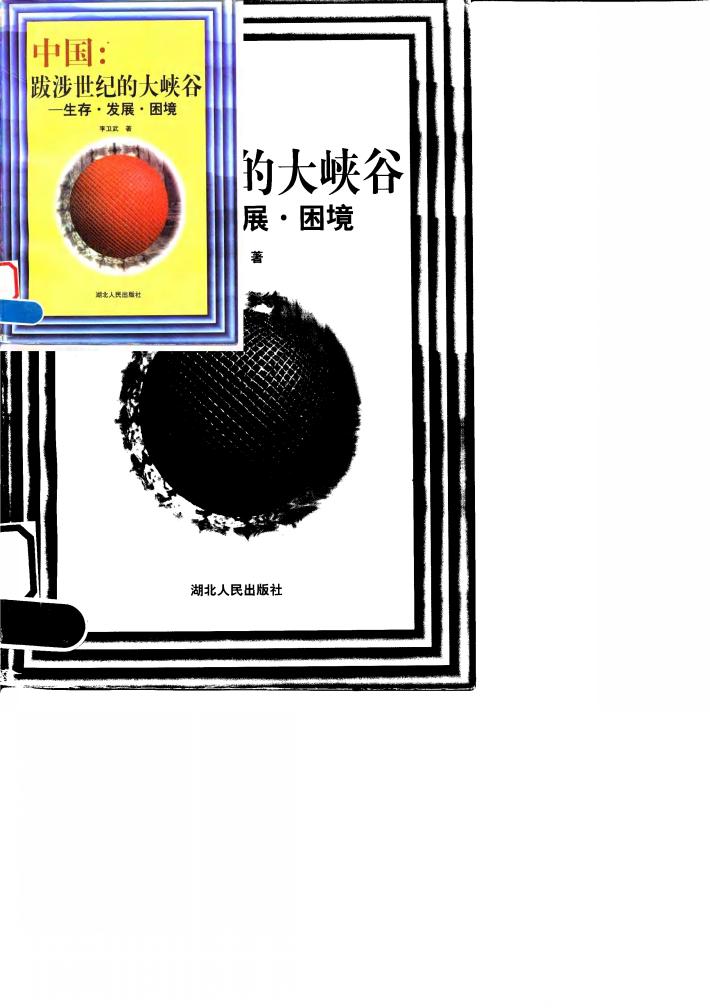 中国:跋涉世纪的大峡谷 生存·发展·困境 封面