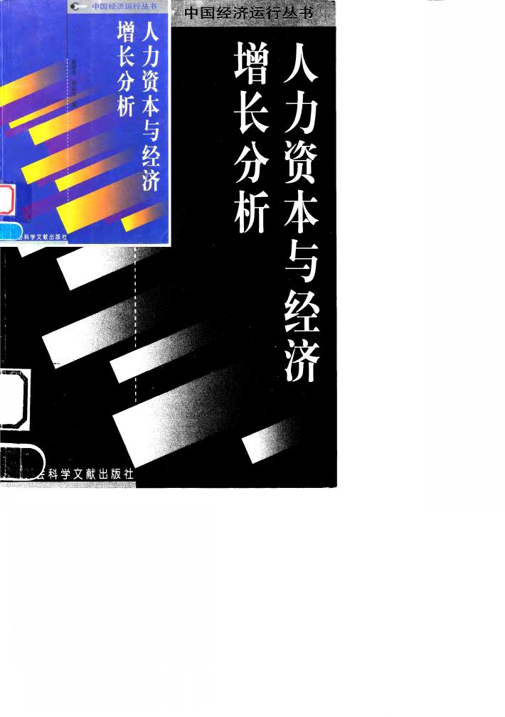 人力资本与经济增长分析 封面