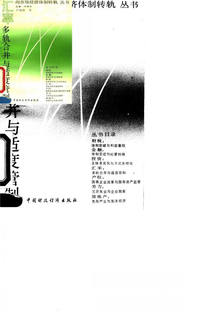 汇率:多轨合并与适度管制 封面