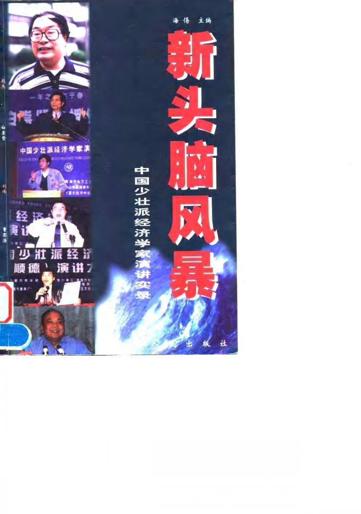 新头脑风暴 中国少壮派经济学家演讲实录 封面