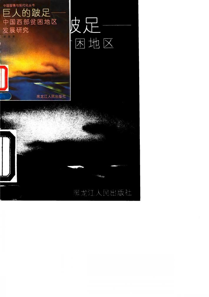 巨人的跛足 中国西部贫困地区发展研究 封面