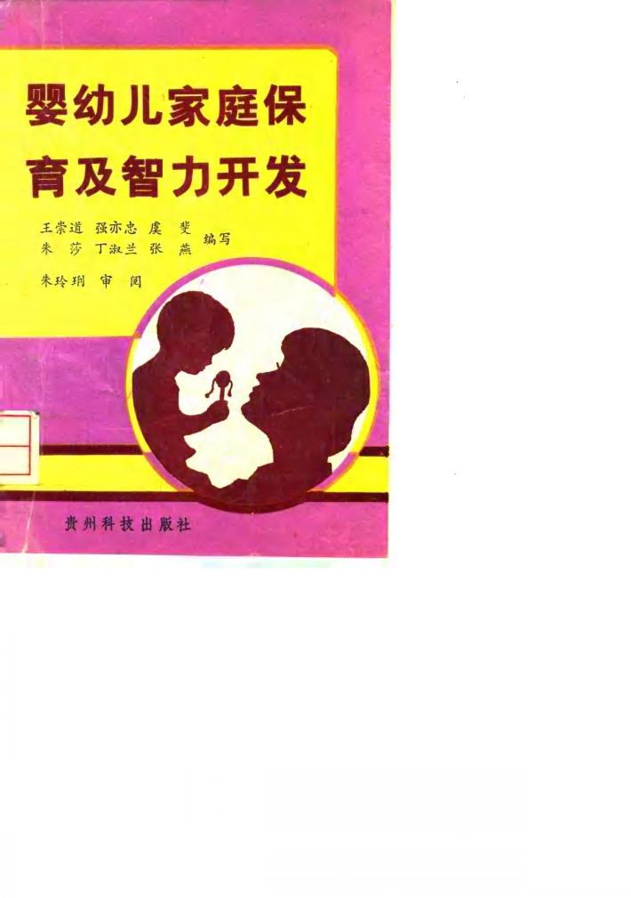 婴幼儿家庭保育及智力开发 封面
