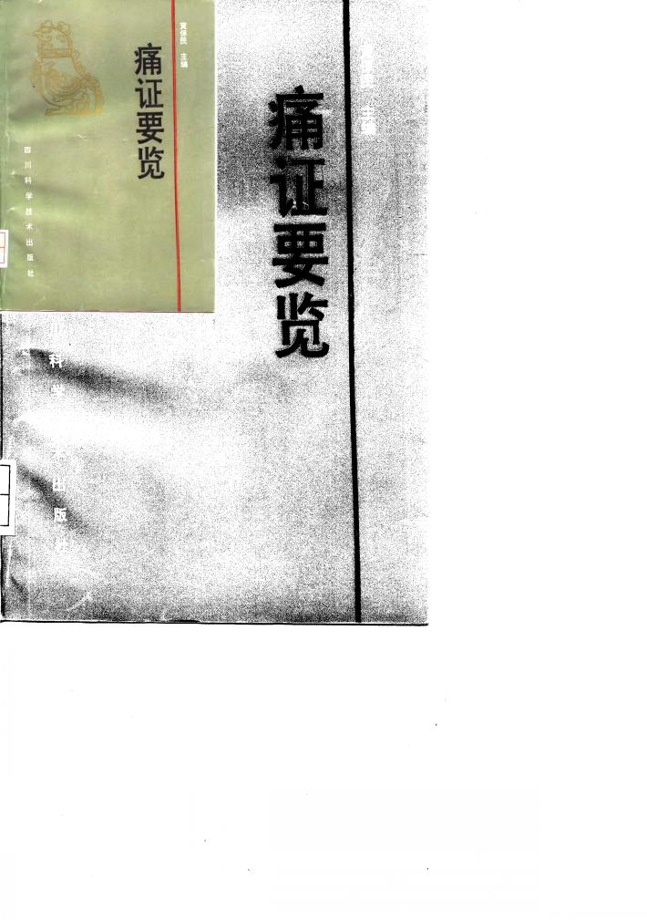 痛证要览 封面