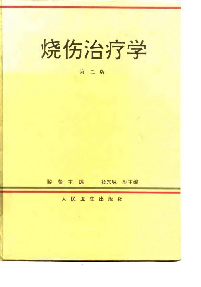 烧伤治疗学  第2版 封面