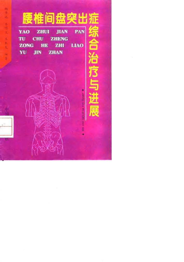 腰椎间盘突出症综合治疗与进展 封面