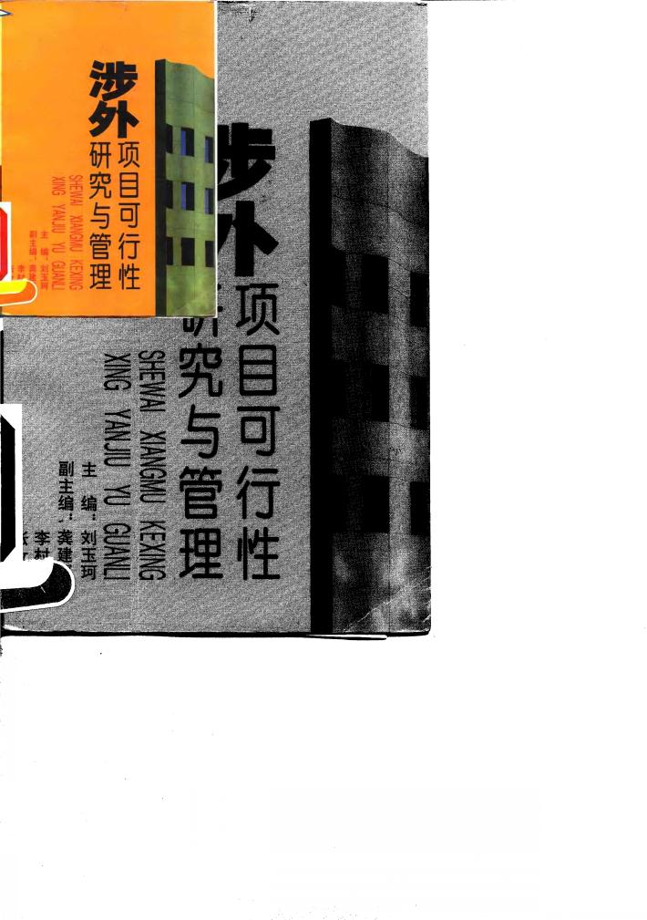 涉外项目可行性研究与管理 封面