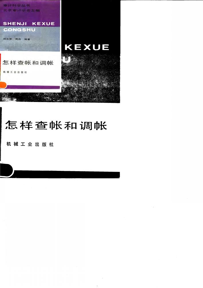 北京审计学会主编怎样查帐和调帐 封面