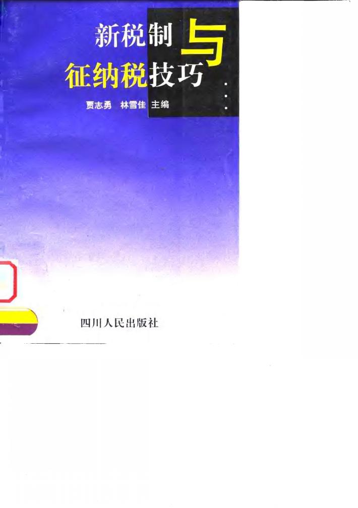新税制与征纳税技巧 封面