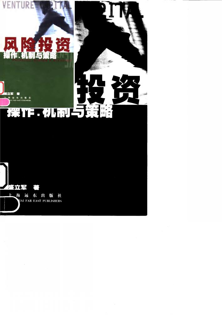 风险投资  操作·机制与策略 封面