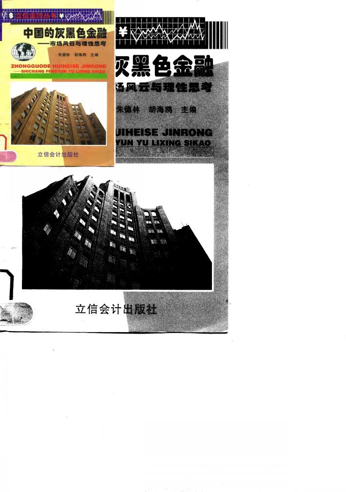 中国的灰黑色金融  市场风云与理性思考 封面