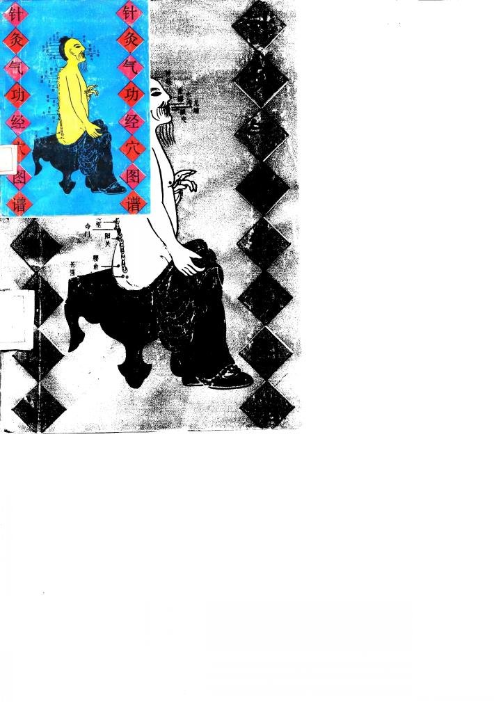 针灸气功经穴图谱 英汉对照 封面