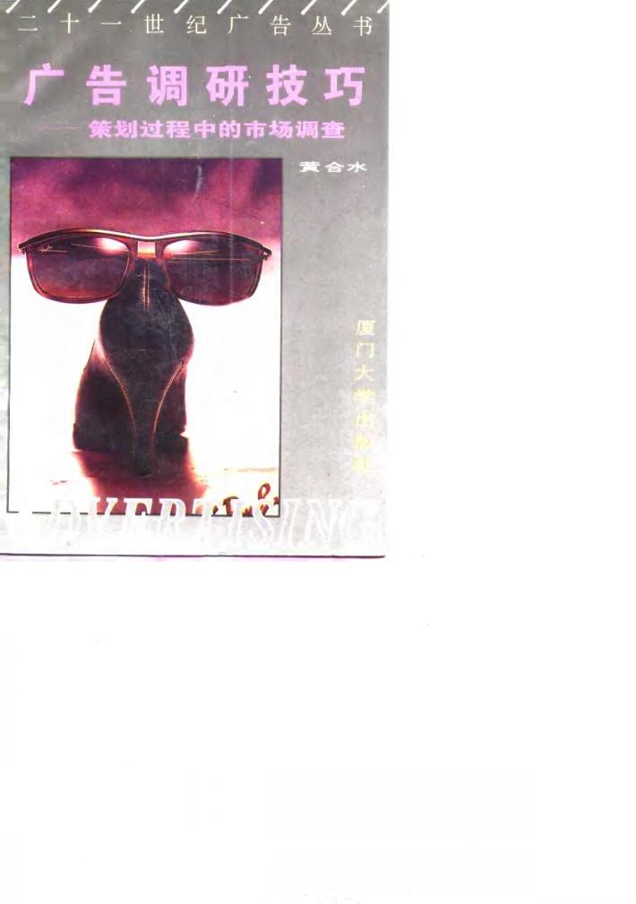 广告调研技巧  策划过程中的市场调查 封面