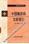 中国糖尿病文献索引 封面
