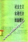 社会主义宏观经济效益概论 封面