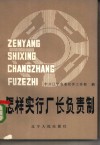 怎样实行厂长负责制 封面