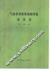 气象常用参数和物理量查算表 封面