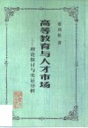 高等教育与人才市场  理论探讨与实证分析 封面