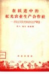 在跃进中的红光农业生产合作社 河北正定红光农业社生产调查 封面