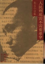 人民到底需不需要桑拿  朱文小说集 封面