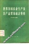 世界各国农业生产及农产品贸易统计资料 封面
