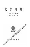 文学词典 封面