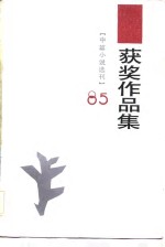 1985年《中篇小说选刊》获作品集  下 封面