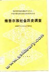 维吾尔族社会历史调查 封面