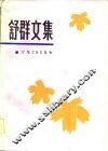 舒群文集  2 封面