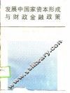 发展中国家资本形成与财政金融政策 封面