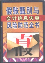 假帐甄别与会计信息失真风险防范全书  上 封面