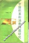 中国积累和消费问题研究 封面