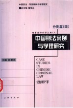 中国刑法案例与学理研究  分则篇  4  侵犯财产罪 封面