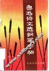 鲁迅诗文选钢笔字帖 封面