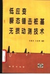 低应变瞬态锤击桩基无损动测技术 封面