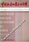 中国知名私营企业专辑  中英文对照 封面
