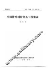 研究报告  木工  1986  3号  总17号  中国针叶树材穿孔卡检索表 封面