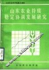 山东农业持续稳定协调发展研究 封面