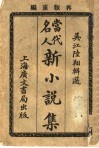 当代名人新小说集  第2版 封面
