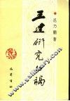 王建研究丛稿 封面