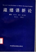 藏缅语新论 封面