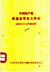 中国共产党郾城县党史大事记 封面