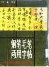 钢笔毛笔两用字帖  晋唐名家墨迹，钢笔临摹示范 封面