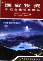 国家投资和拟在建项目通览 封面