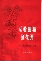 试验田里鲜花开  武汉市分行各级领导种试验田的初步体会 封面