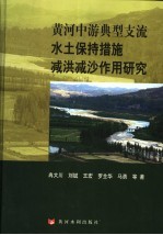 黄河中游典型支流水土保持措施减洪减沙作用研究 封面