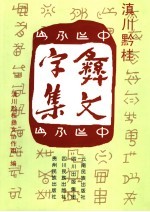 滇川黔桂彝文字集 封面