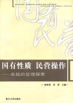 国有性质  民营操作  卓越的管理探索 封面