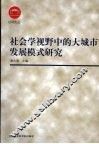 社会学视野中的大城市发展模式研究 封面